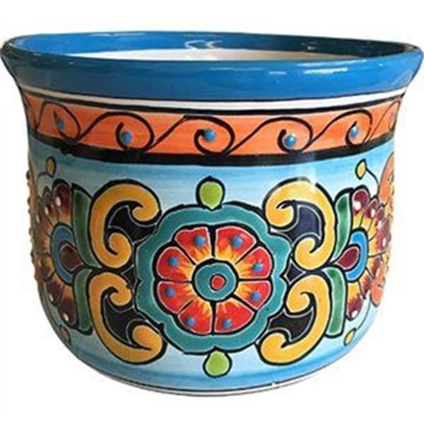 Avera Home Goods Avera Home Goods 230820 5 in. Talavera Hand Painted Planter; Pack of 4 230820 - main